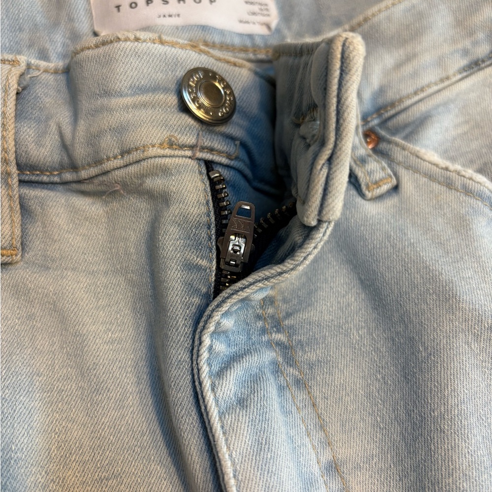 Topshop Light Blue High Rise Jamie Skinny Jeans - Picture 5 of 10
